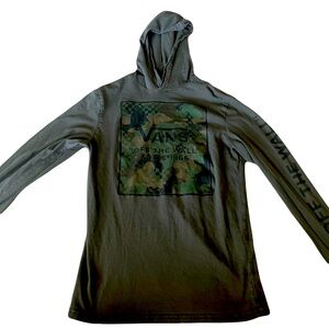 Vans Off‎ The Wall long sleeve hooded Tee shirt. Men size S